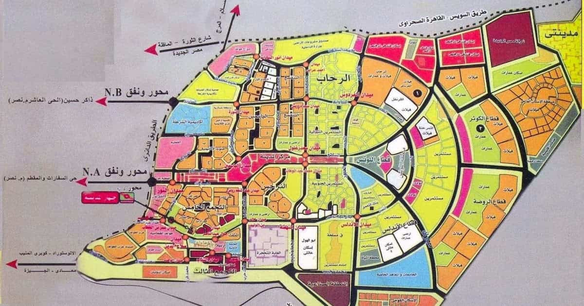 خريطة التجمع السادس