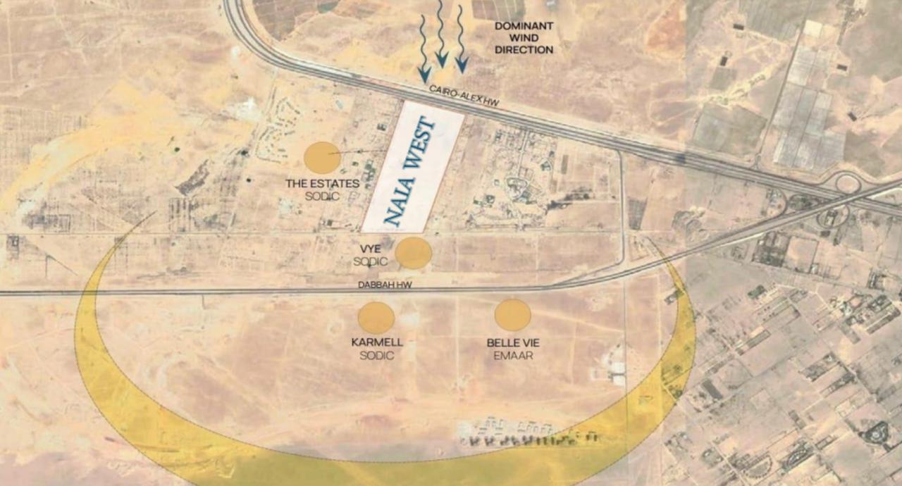 خريطة موقع كمبوند نايا ويست