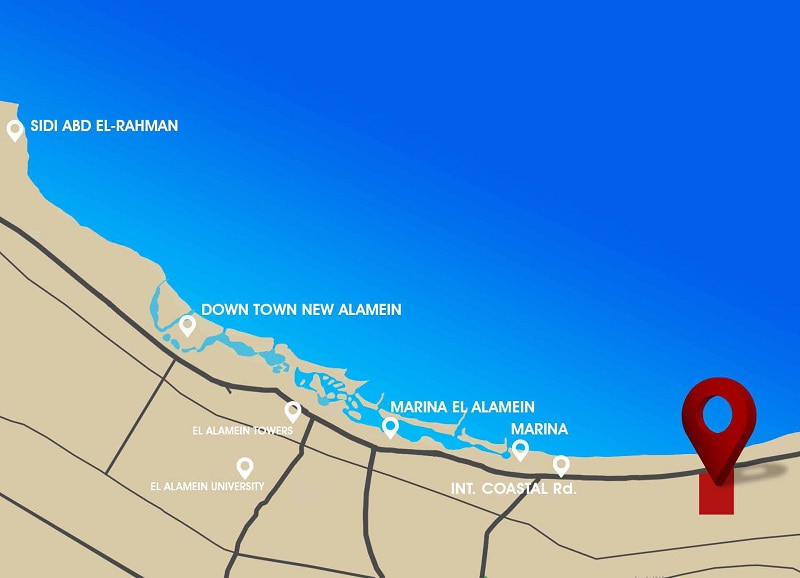 Location of London New Alamein Project