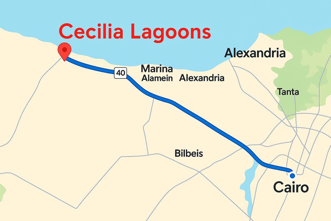 Location of Cecilia Lagoons North Coast